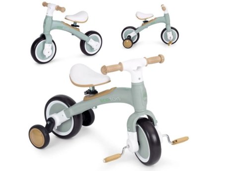 ECO TOYS Balans bicikl sa pedalama i pomoćnim točkovima 3u1