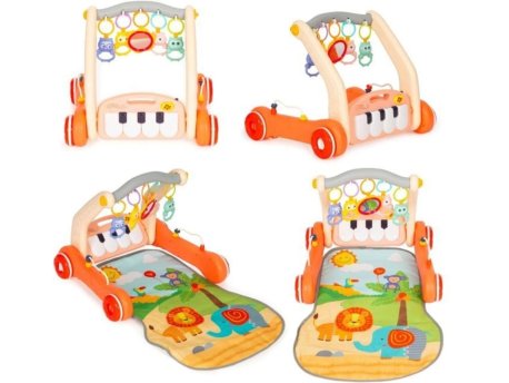 ECO TOYS Edukativna guralica sa podlogom za decu 2u1 piano