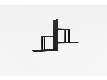HANAH HOME Zidna polica Diana Anthracite