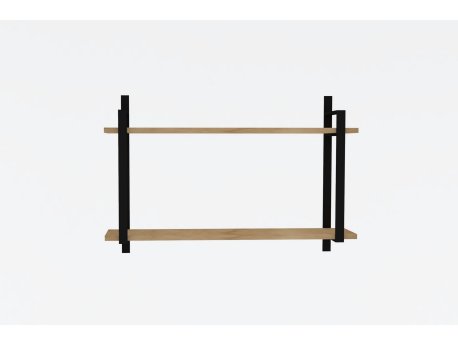 HANAH HOME Zidna polica Abat Walnut