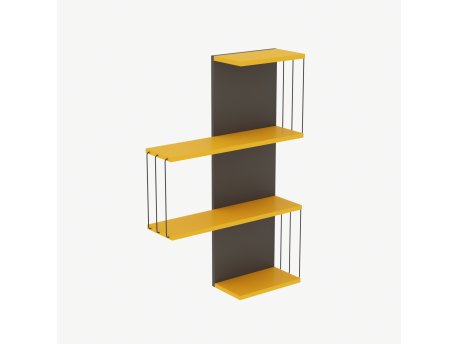 HANAH HOME Zidna polica Cambel Yellow