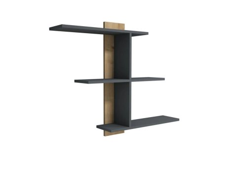 HANAH HOME Zidna polica Bahro Sapphire Anthracite