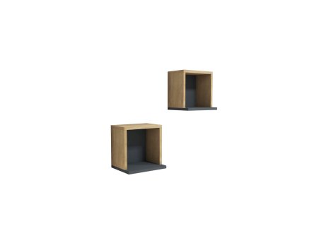 HANAH HOME Zidna polica Sevima Sapphire Anthracite