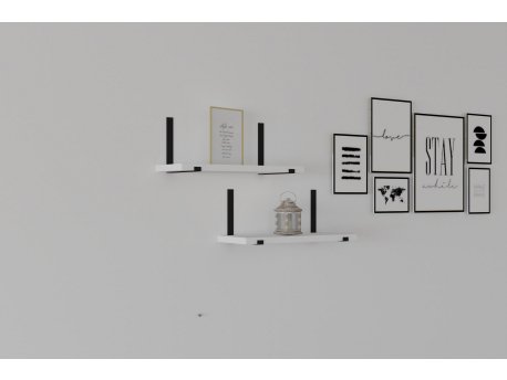 HANAH HOME Zidna polica Lama White