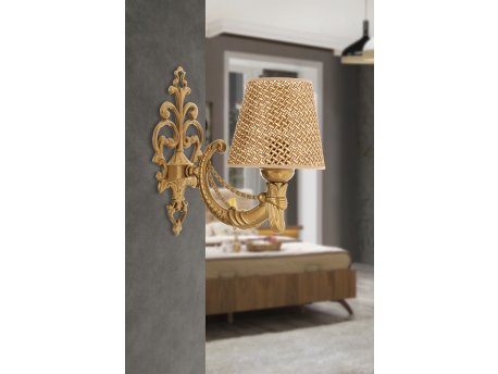 OPVIQ Zidna lampa Gloria Hazeran Natural Gold