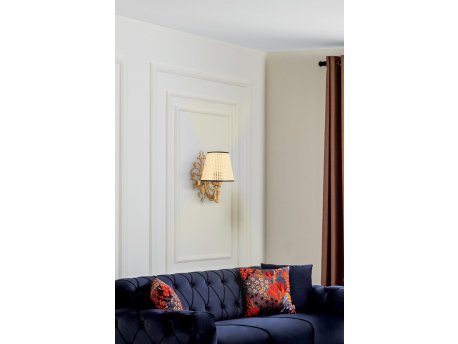 OPVIQ Zidna lampa Gloria Coral Natural Gold