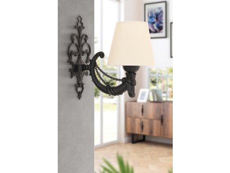 OPVIQ Zidna lampa Gloria Cream Black