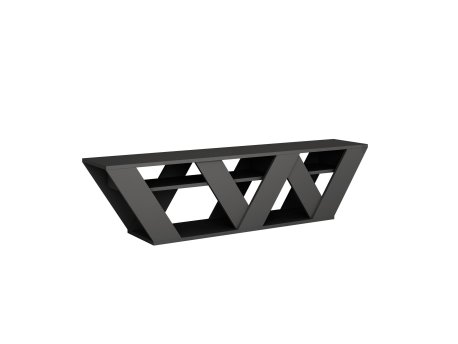 HANAH HOME TV polica Ralla Anthracite