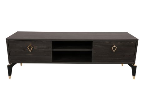 HANAH HOME TV polica Posh Dark Brown