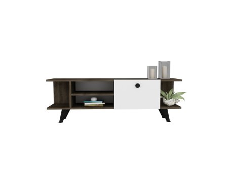 HANAH HOME TV polica Idil Walnut White