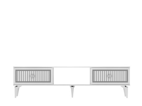 HANAH HOME TV polica Nil White Silver