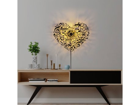 OPVIQ Zidna lampa Musical Heart