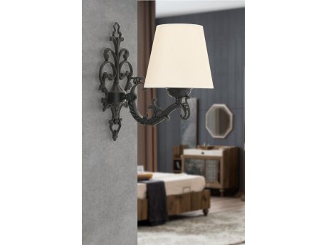 OPVIQ Zidna lampa Claire Cream Black
