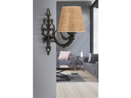 OPVIQ Zidna lampa Lily Hazeran Natural Black