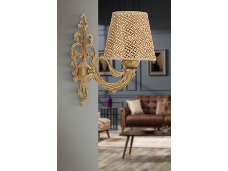 OPVIQ Zidna lampa Lily Hazeran Natural Gold