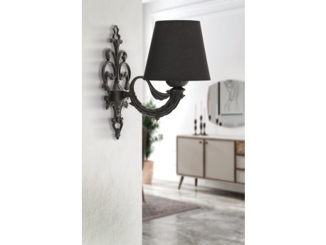 OPVIQ Zidna lampa Lily Black