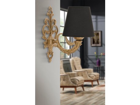 OPVIQ Zidna lampa Lily Black Gold