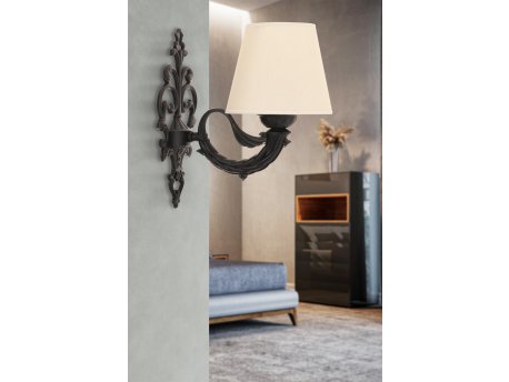 OPVIQ Zidna lampa Lily Cream Black