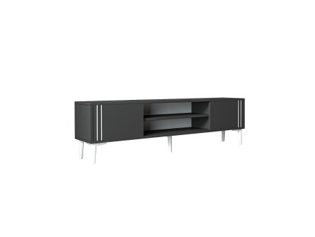HANAH HOME TV polica Snow Anthracite