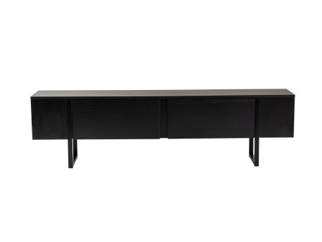 HANAH HOME TV polica Serenity Wood Black Black