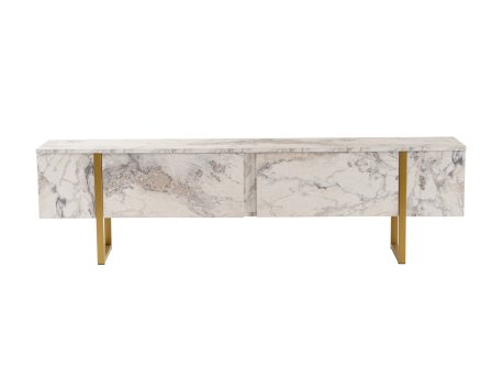 HANAH HOME TV polica Serenity Fressia Marble Gold