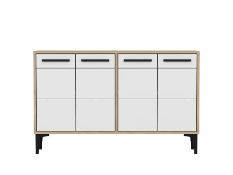 HANAH HOME TV polica Stria Sapphire Oak White