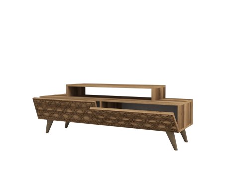 HANAH HOME TV polica City Walnut