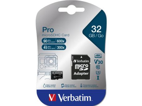 VERBATIM Verbatim Micro SDHC 32GB (47041)