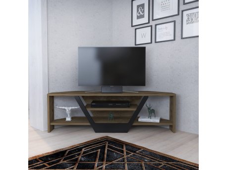 HANAH HOME TV polica Sares Oud Oak Black
