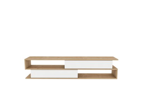 HANAH HOME TV polica Cortez Oak White