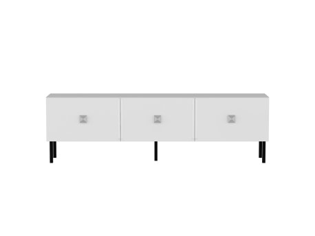 HANAH HOME TV polica Lagho White Silver