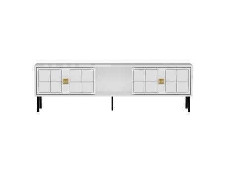 HANAH HOME TV polica Keary White Gold