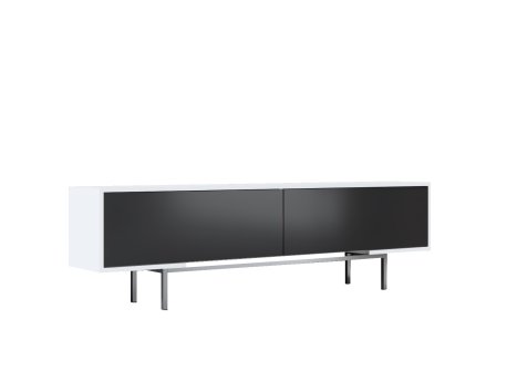 HANAH HOME TV polica Force Black White Silver