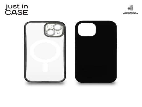 JUST IN CASE 2u1 Extra case MAG MIX PLUS paket CRNI za iPhone 15 Plus MAGPL114BK