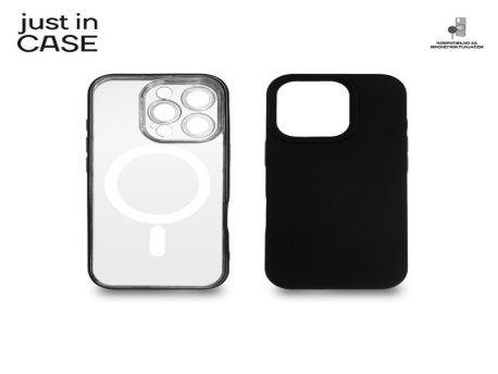 JUST IN CASE 2u1 Extra case MAG MIX PLUS paket CRNI za iPhone 16 Pro MAGPL117BK