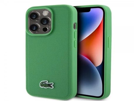 APPLE LACOSTE MAGSAFE maska za iPhone 15 Pro WOVEN LOGO GREEN LCHMP15LPVCN
