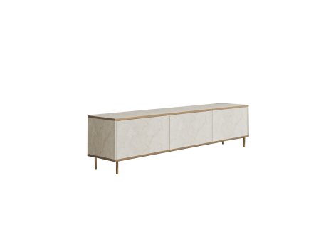 HANAH HOME TV polica Imaj Travertine Gold