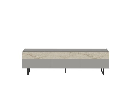 HANAH HOME TV polica Sign Grey Travertine