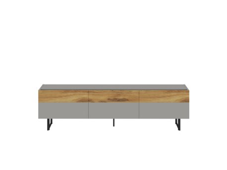 HANAH HOME TV polica Sign Grey Oak