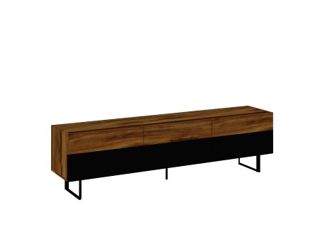 HANAH HOME TV polica Sign Black Oak