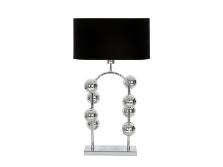 OPVIQ Stona lampa Cabil Chrome Black