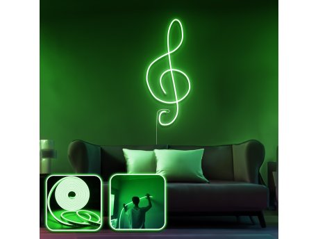 OPVIQ Zidna LED dekoracija Music Medium Green