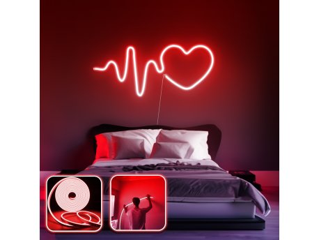 OPVIQ Zidna LED dekoracija Heart Medium Red
