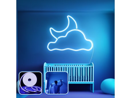 OPVIQ Zidna LED dekoracija Good Night Medium Blue