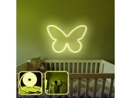 OPVIQ Zidna LED dekoracija Butterfly Medium Yellow