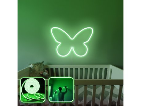 OPVIQ Zidna LED dekoracija Butterfly Medium Green