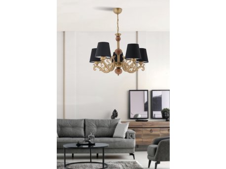 OPVIQ Luster Fiona Wood Black Gold Brown