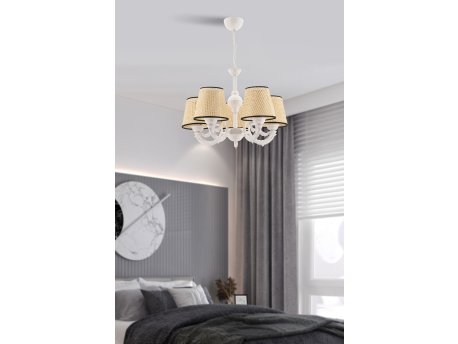 OPVIQ Luster Fiona Coral Black White Cream