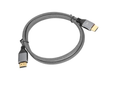 LINKOM HDMI na HDMI kabl 2.1 GOLD 8K (m/m) 2m sivi