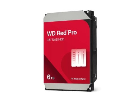 WESTERN DIGITAL Red Pro, 6TB, 3.5 inča NAS HDD, 256MB, 7.200rpm (WD6005FFBX)